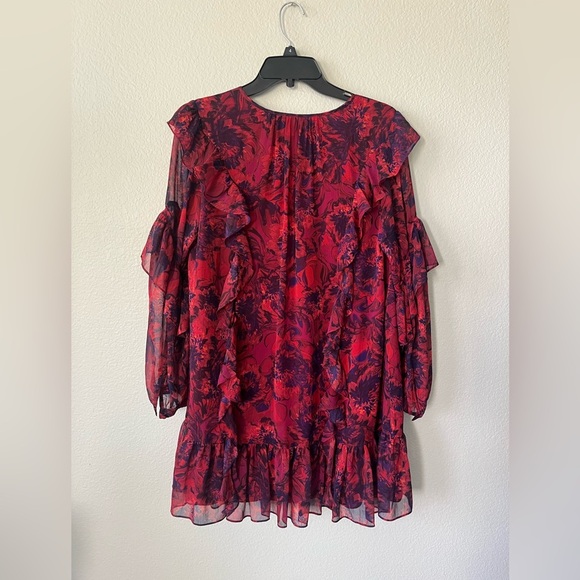 Cinq A Sept Livie Tiered Flowy Floral Mini Dress in Women’s Size 4 - Picture 10 of 15
